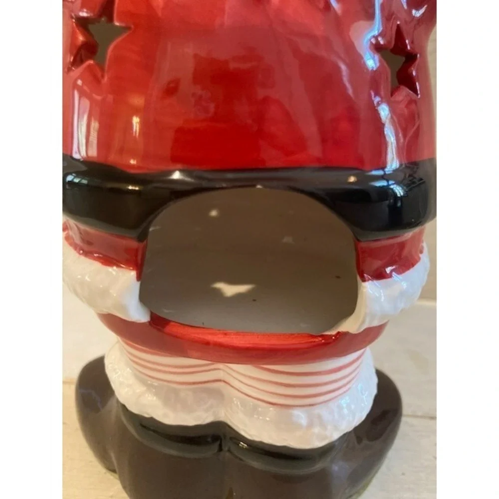 Santa Candle Holder and Votive Holder Holding Tray‎ 9.5 inch
